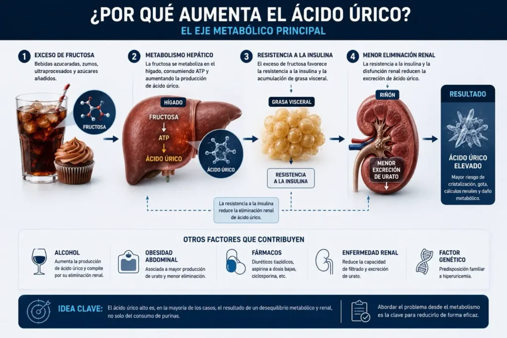 Causas del ácido úrico alto