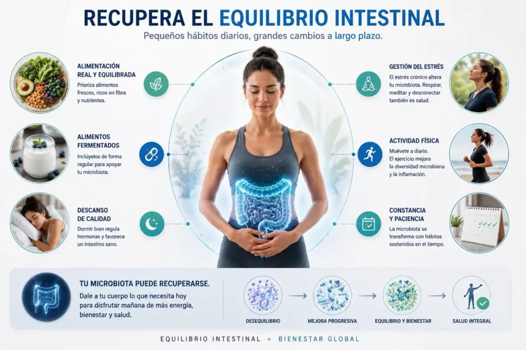 Qué hacer si tienes síntomas de microbiota dañada