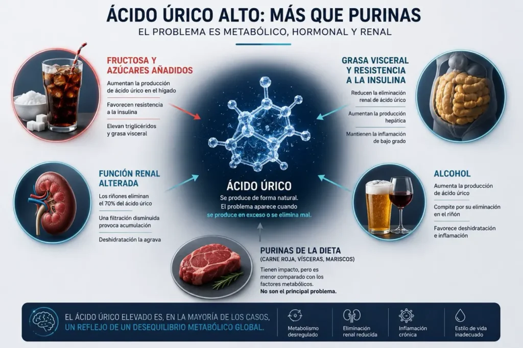 causas ácido úrico alto