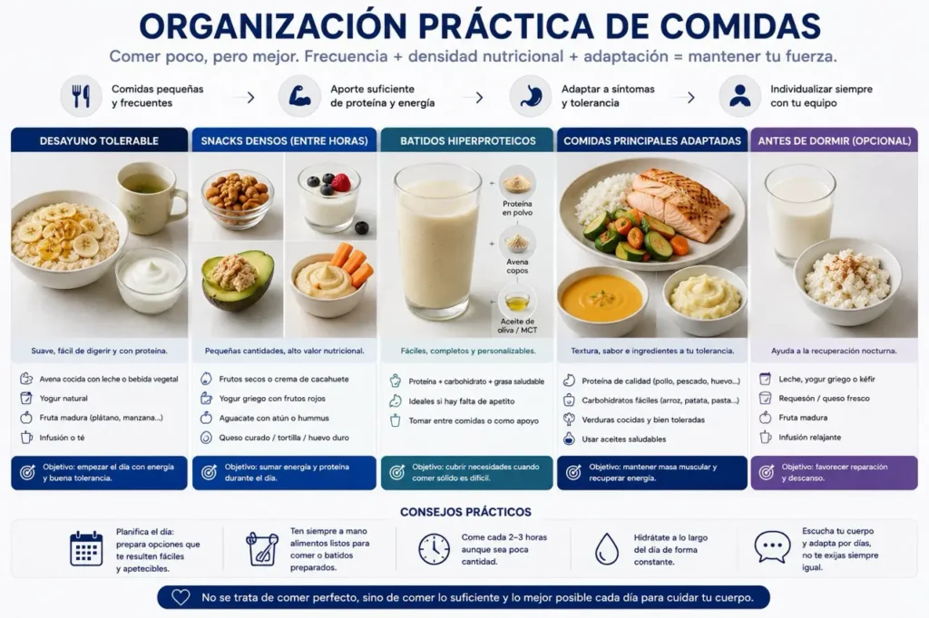 ejemplos organización nutrición oncológica