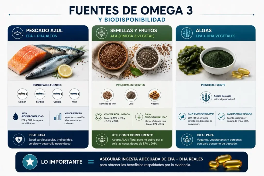 fuentes de omega 3