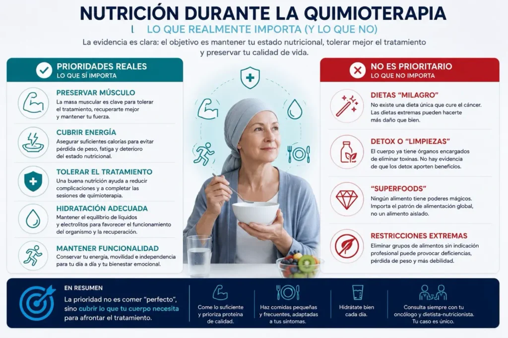 objetivos nutrición durante la quimioterapia