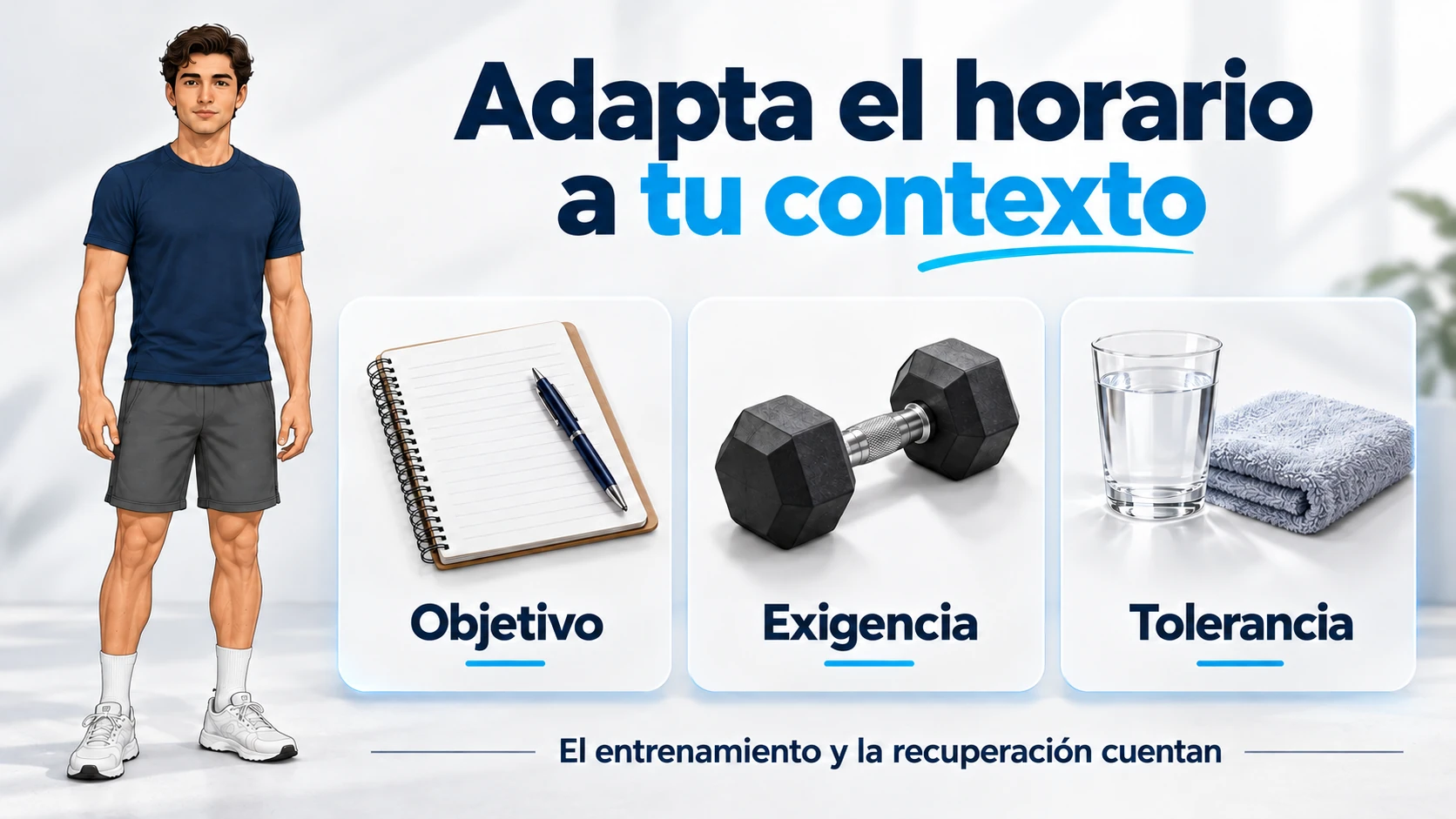 El horario se elige según el objetivo, la exigencia del entrenamiento y la tolerancia personal.