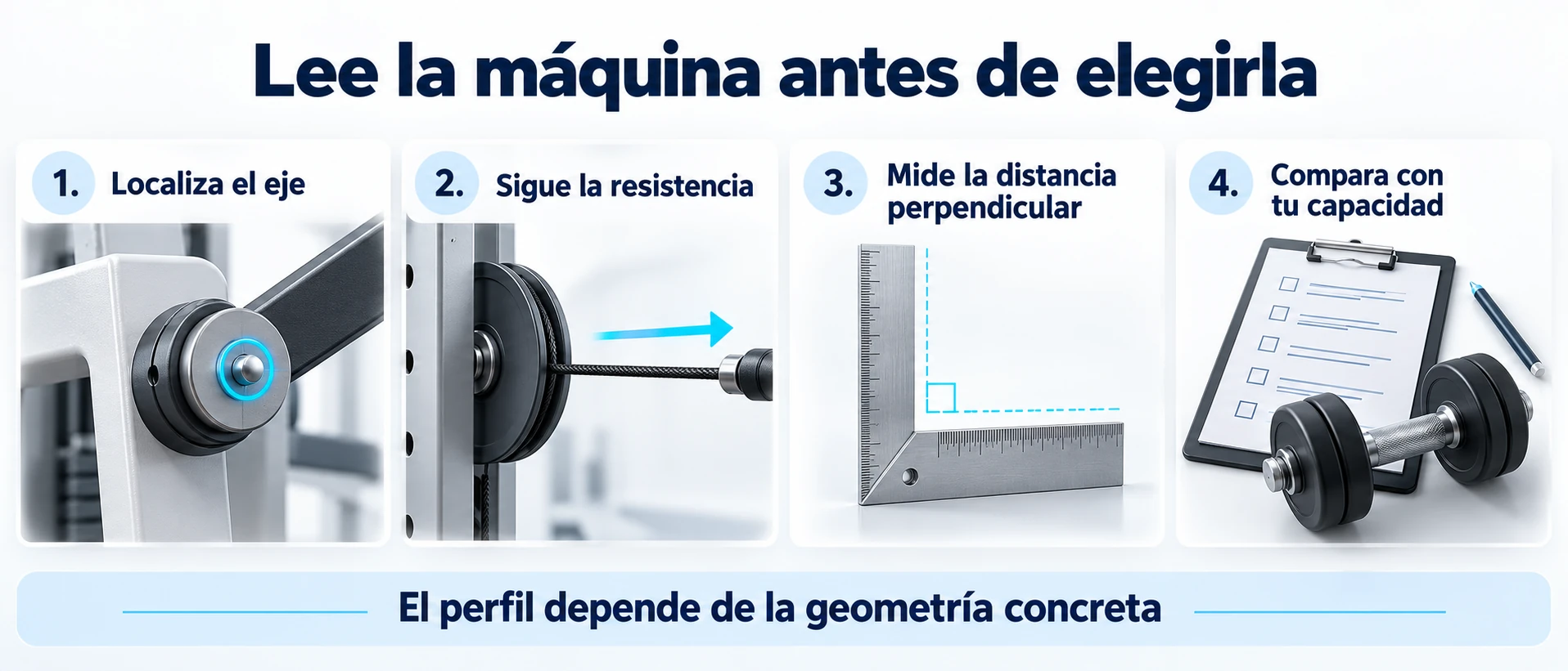 Proceso en cuatro pasos para observar la resistencia sin atribuir perfiles universales a una máquina.