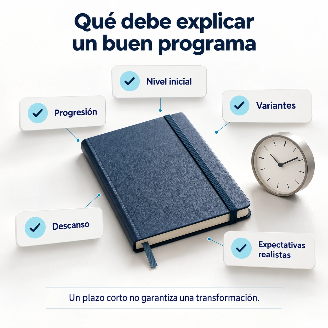 Criterios para valorar un programa de calistenia: nivel inicial, progresión, variantes, descanso y expectativas realistas.