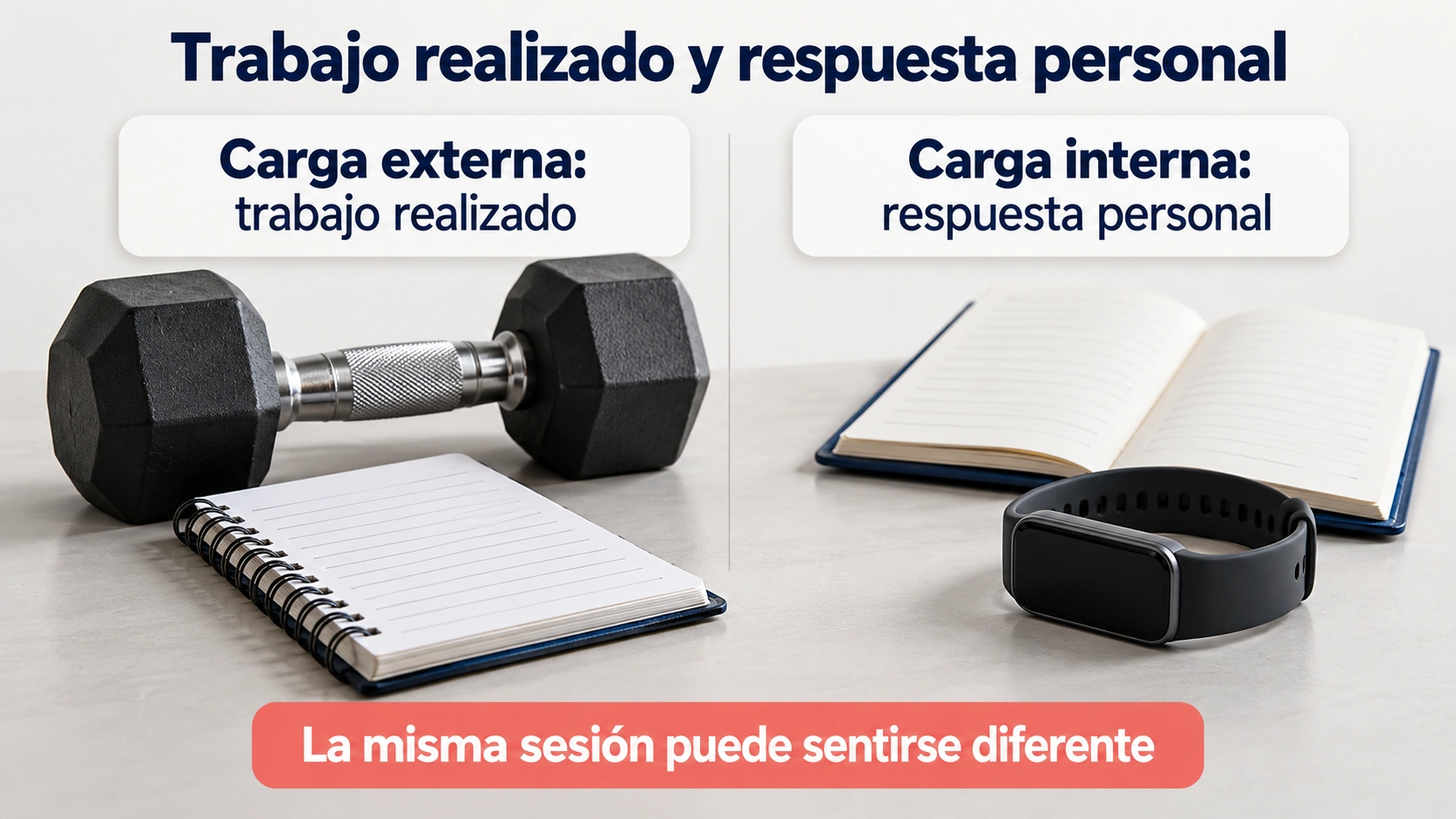 La carga externa describe el trabajo realizado y la interna, la respuesta de la persona a ese trabajo.