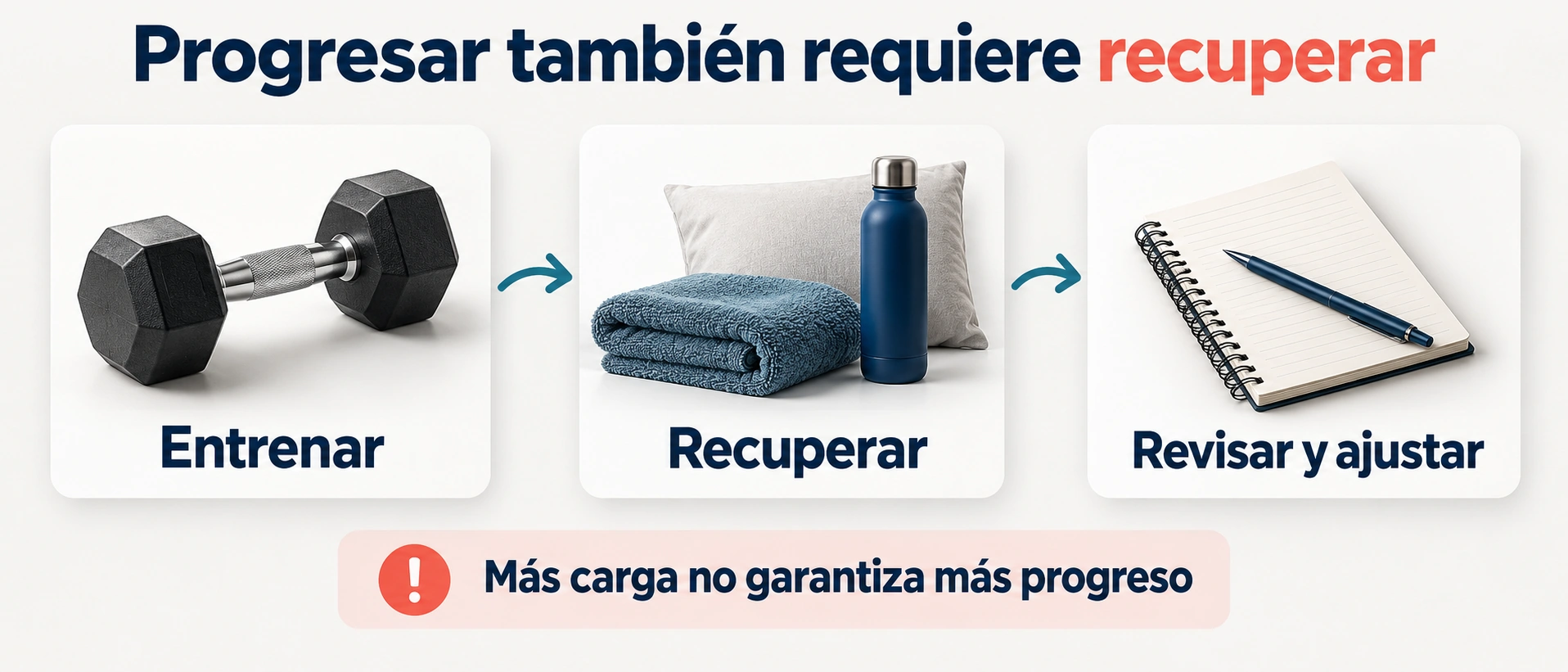 La planificación combina entrenamiento, recuperación y revisión de la respuesta individual.