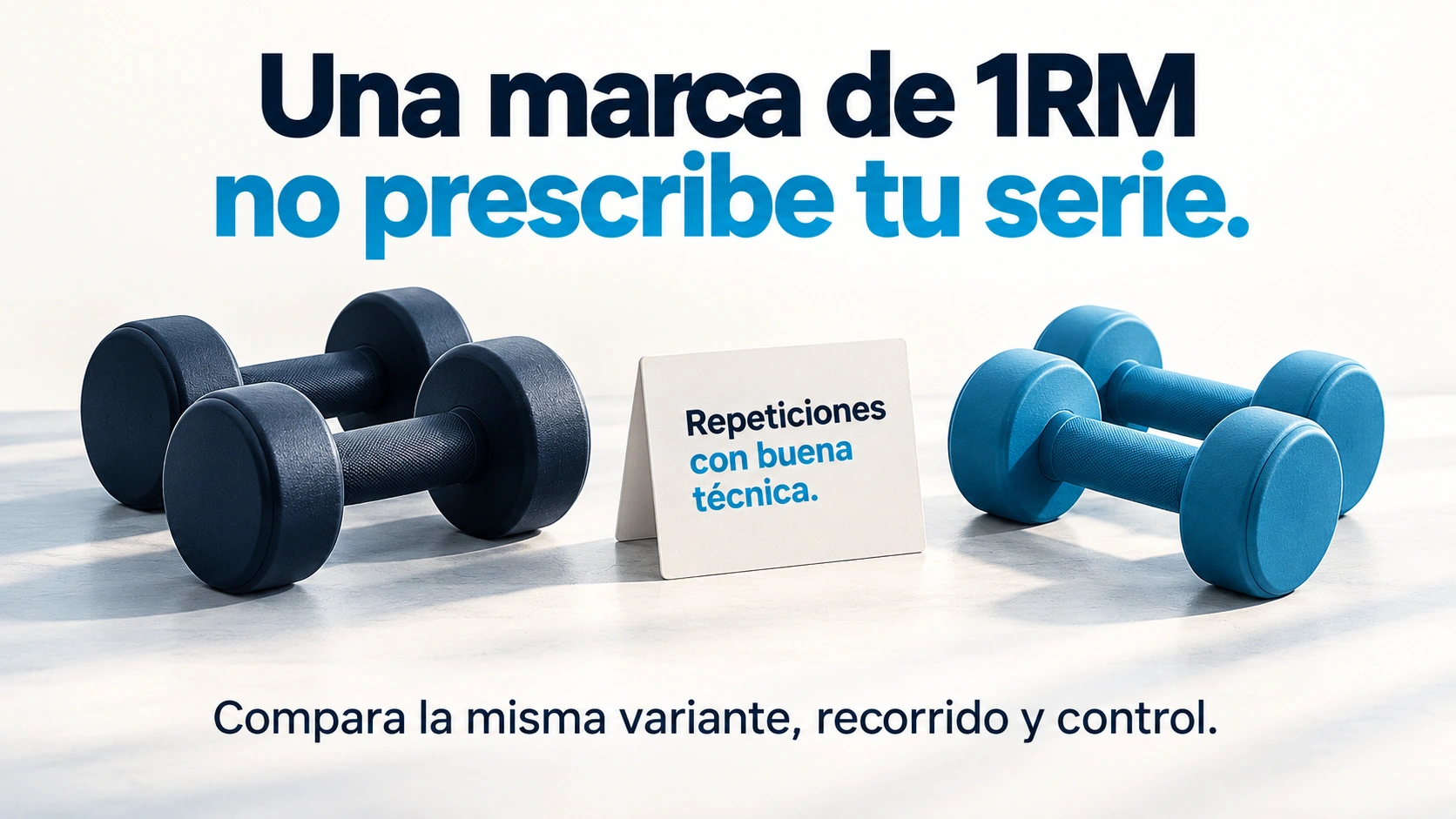 Distinción entre marcas máximas autodeclaradas y elección individual de carga de trabajo