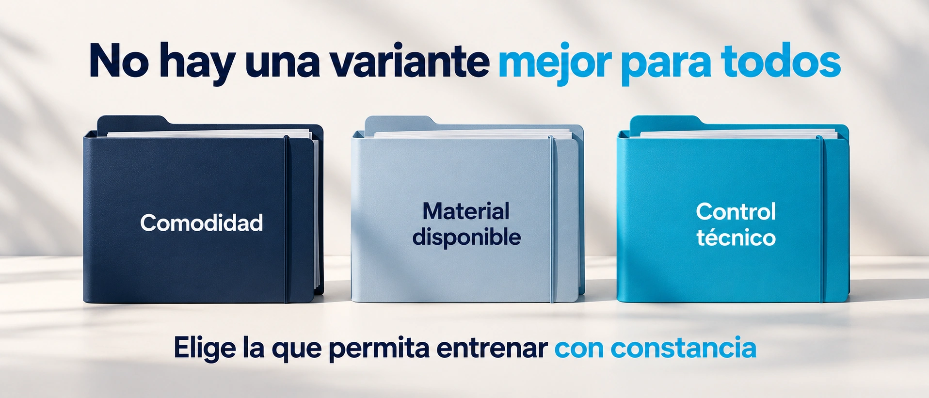 Criterios de comodidad, material y control para elegir variante de elevación lateral