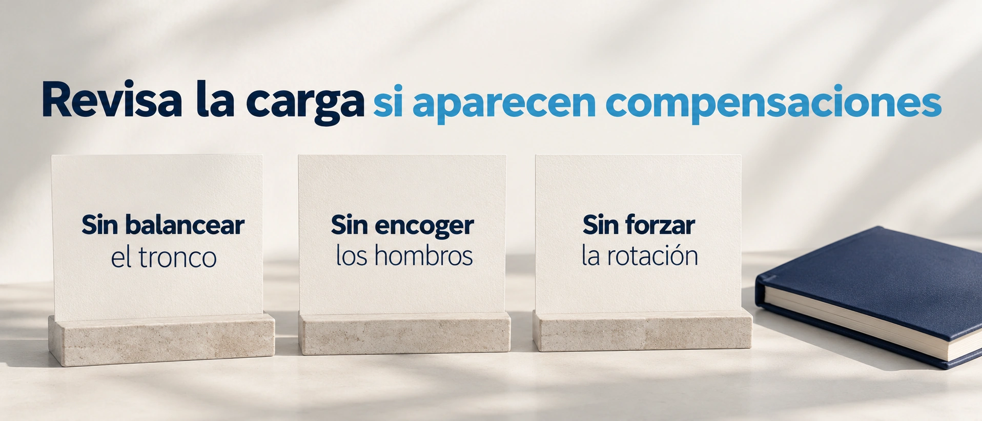 Compensaciones que indican revisar técnica y carga en elevaciones laterales