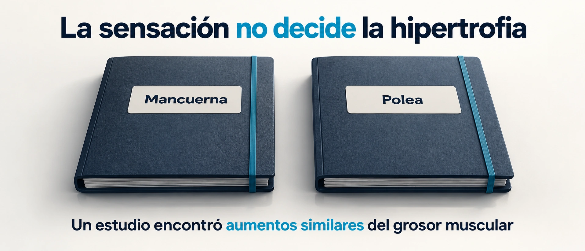 Límite de usar sensaciones para elegir entre mancuerna y polea tras resultados similares en un estudio