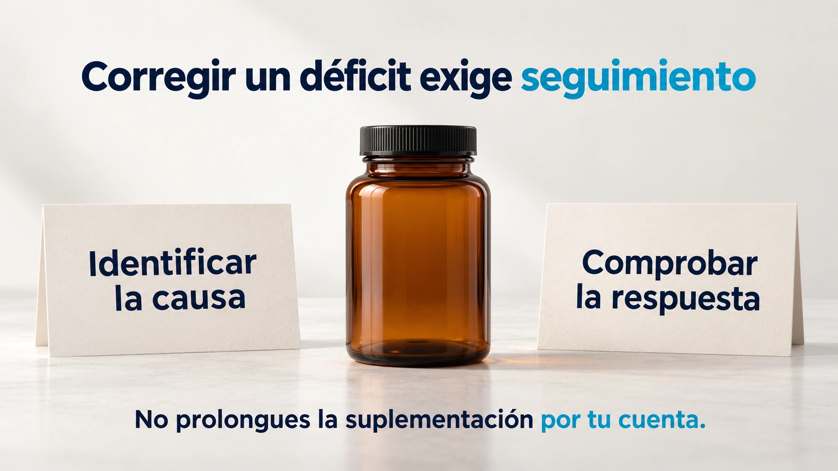 Necesidad de indicación y seguimiento al suplementar hierro para no ocultar la causa ni prolongar la toma innecesariamente