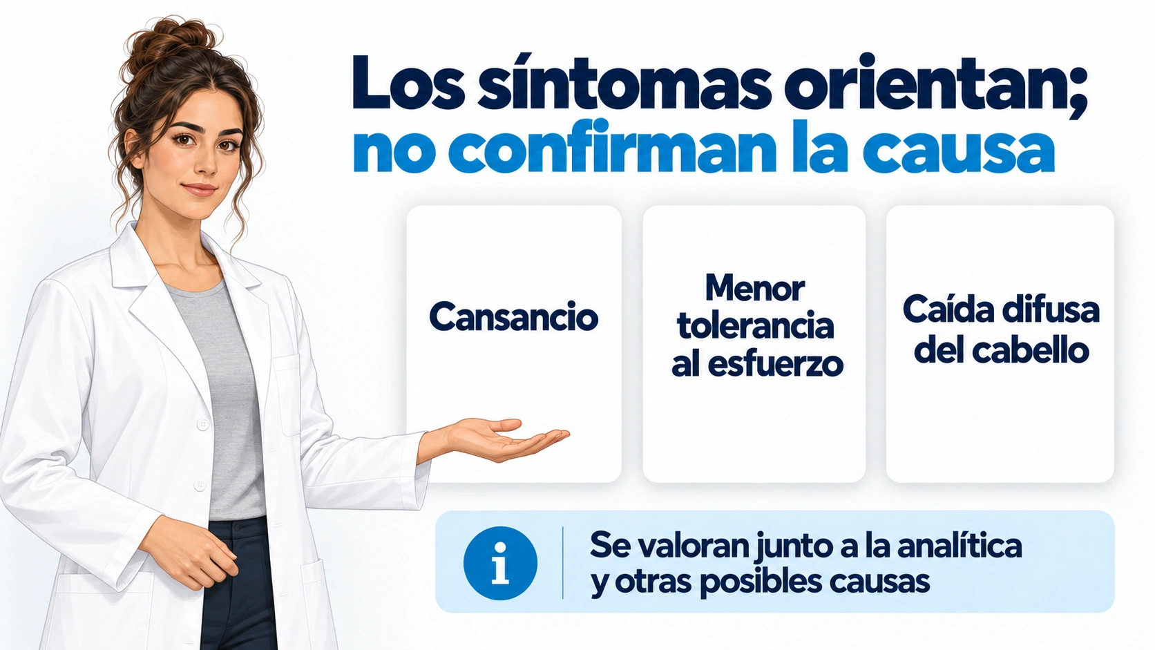 Síntomas compatibles con déficit de hierro que necesitan valoración y confirmación analítica
