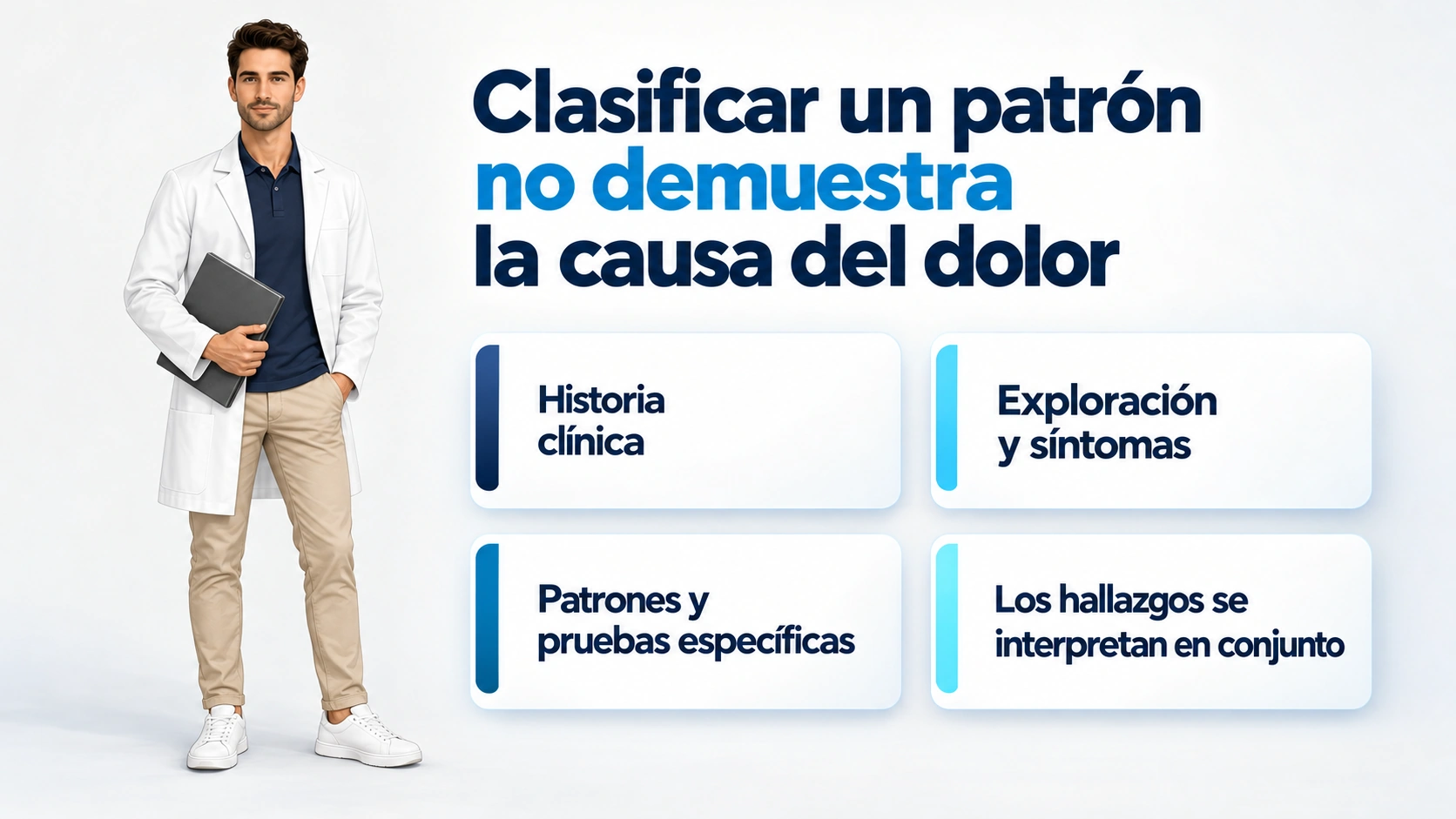 El SFMA forma parte del razonamiento clínico y se interpreta junto con la historia y exploración.