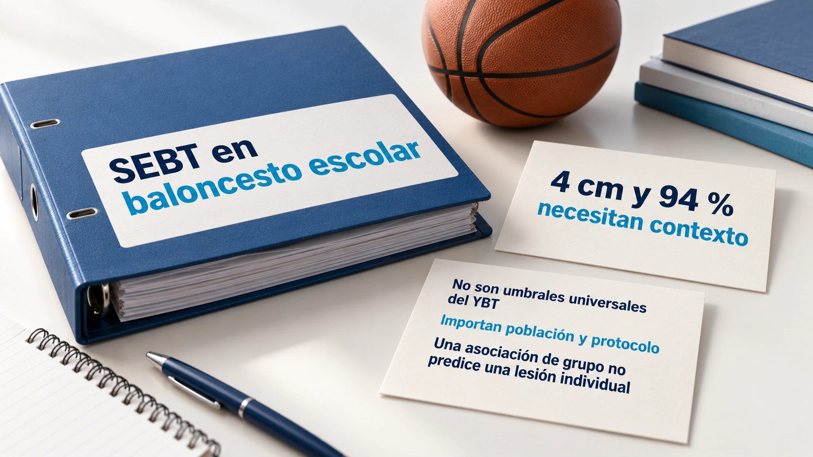 Los umbrales popularizados proceden de una población y protocolo concretos y no son reglas universales del YBT.