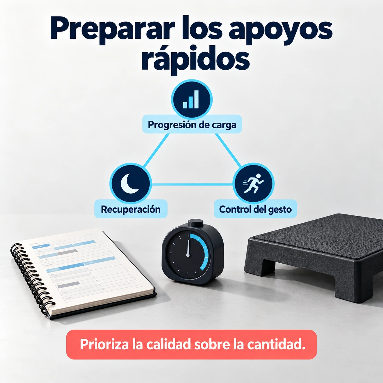 La preparación para tolerar apoyos rápidos combina progresión de carga, recuperación y control del gesto, sin garantizar ausencia de lesiones.