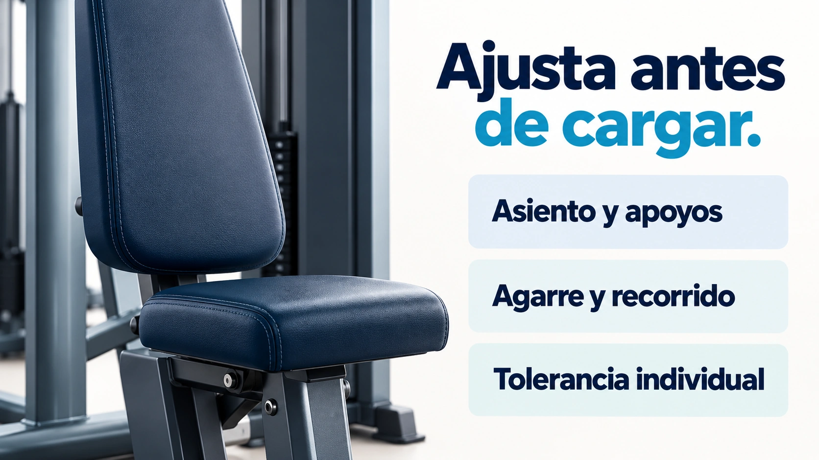 Las máquinas aportan apoyo y trayectoria pero requieren ajustar la posición a cada modelo