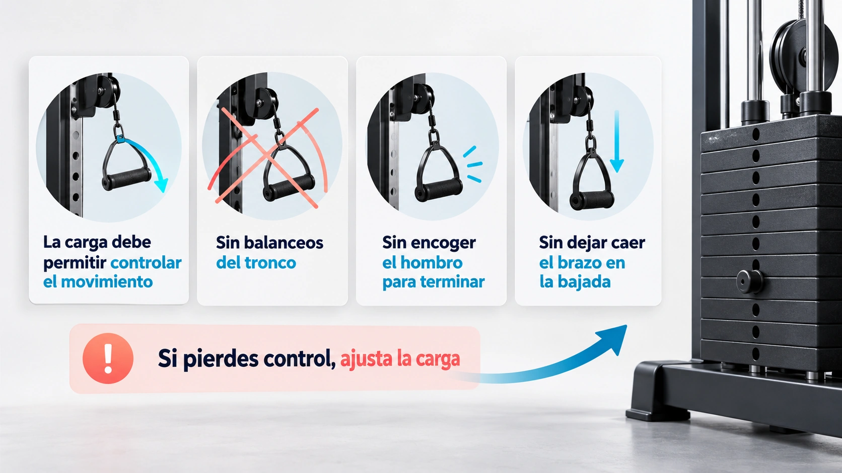 Tres señales prácticas para ajustar la carga y mantener control del recorrido
