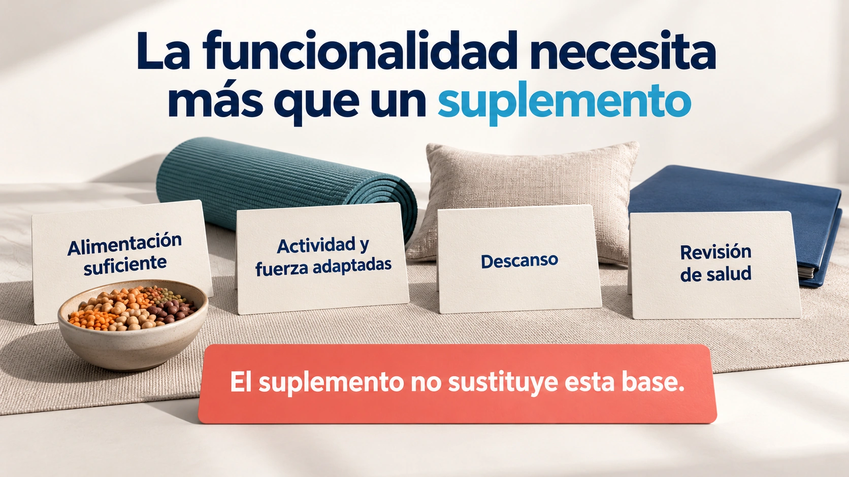 La alimentación la actividad y el descanso siguen siendo fundamentales para la función física en personas mayores
