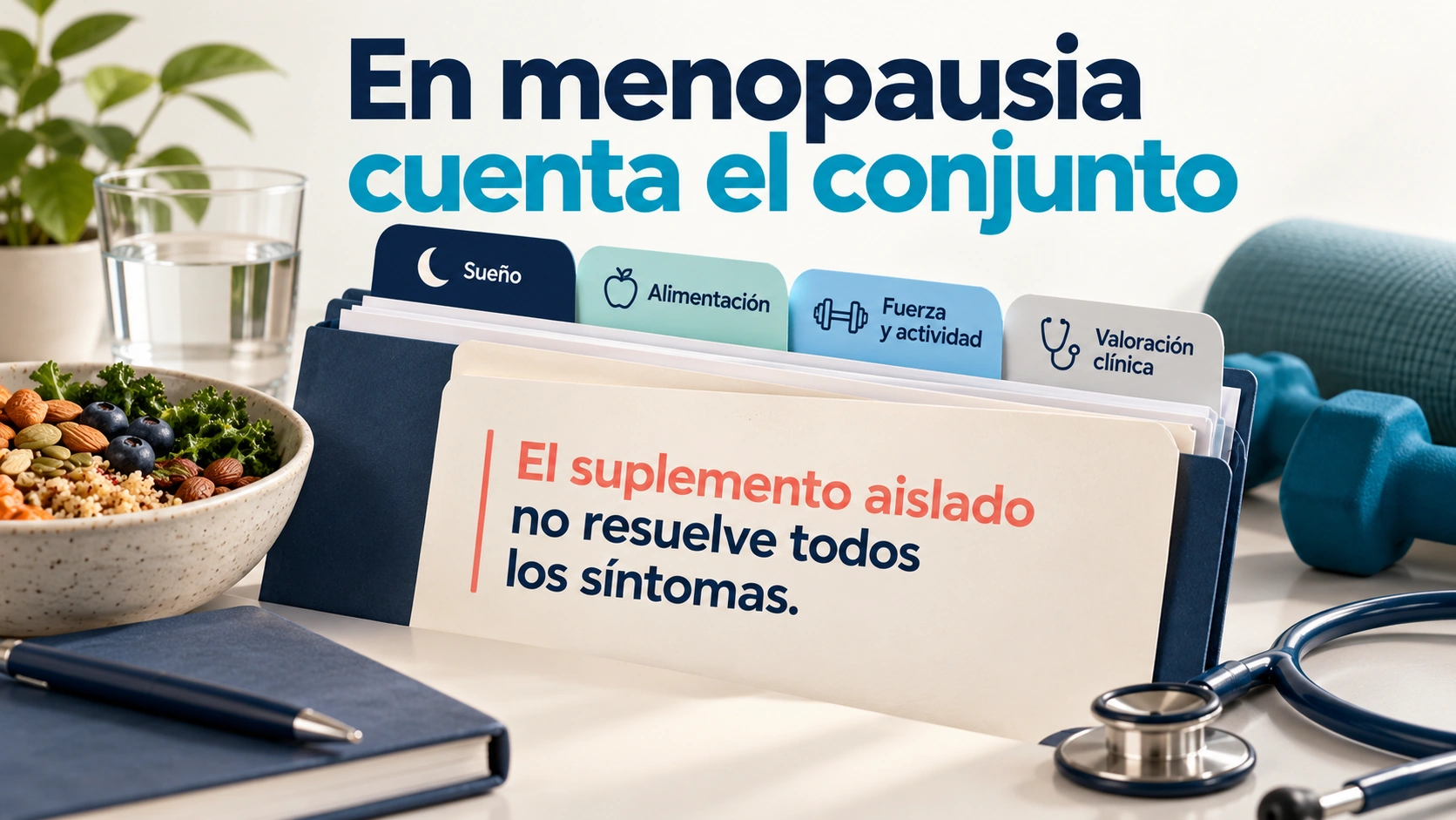 El magnesio no elimina por sí solo los sofocos o el insomnio y su valoración forma parte del contexto global de salud