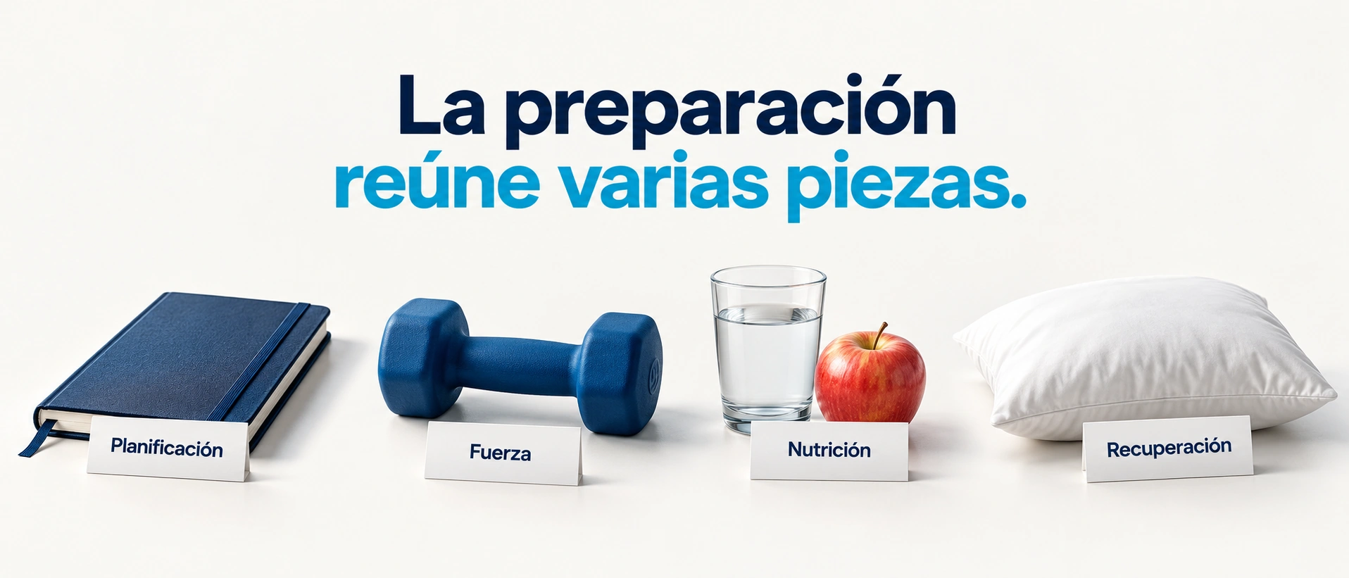 Planificación, fuerza, nutrición y recuperación como componentes de la preparación de una carrera