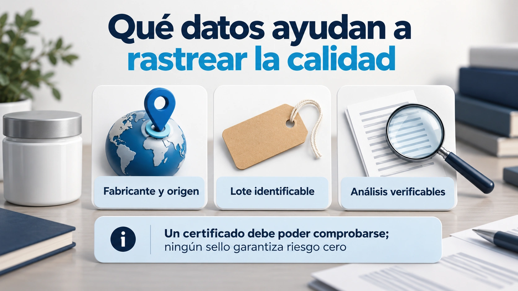 La trazabilidad requiere información comprobable y no solo una apariencia de calidad.