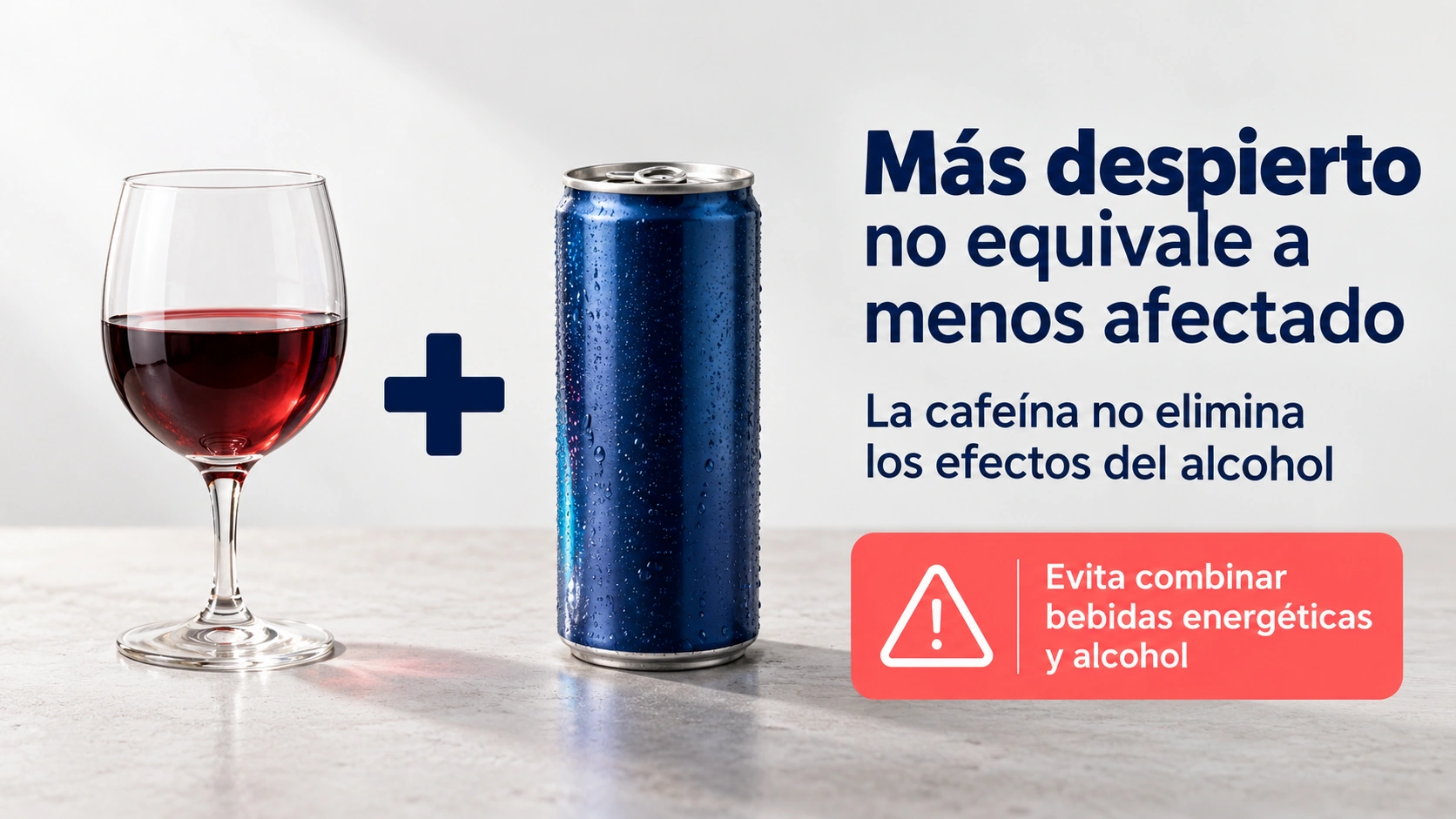 La cafeína no elimina los efectos del alcohol
