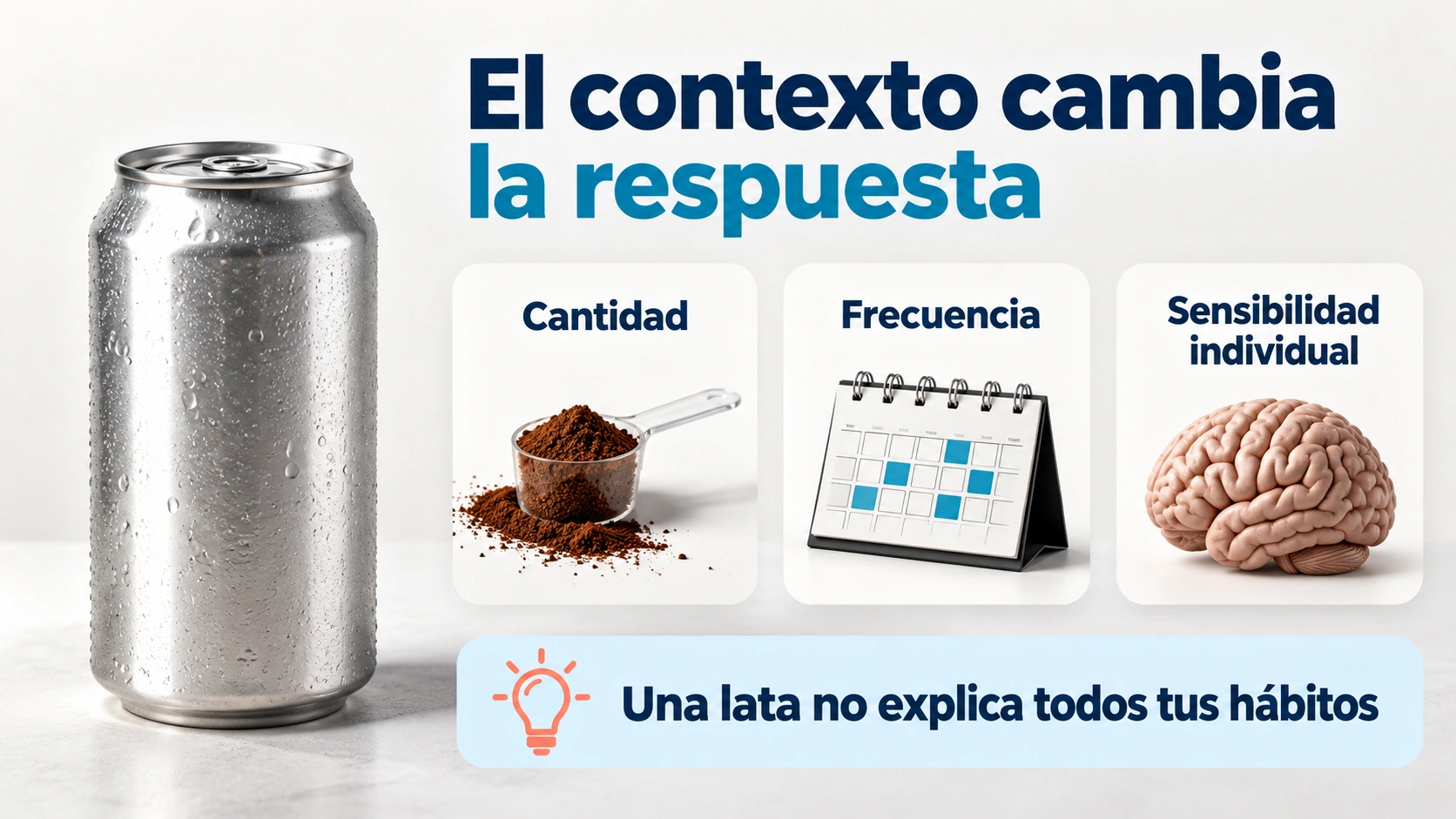 Cantidad, frecuencia y sensibilidad individual condicionan los efectos de una bebida con cafeína