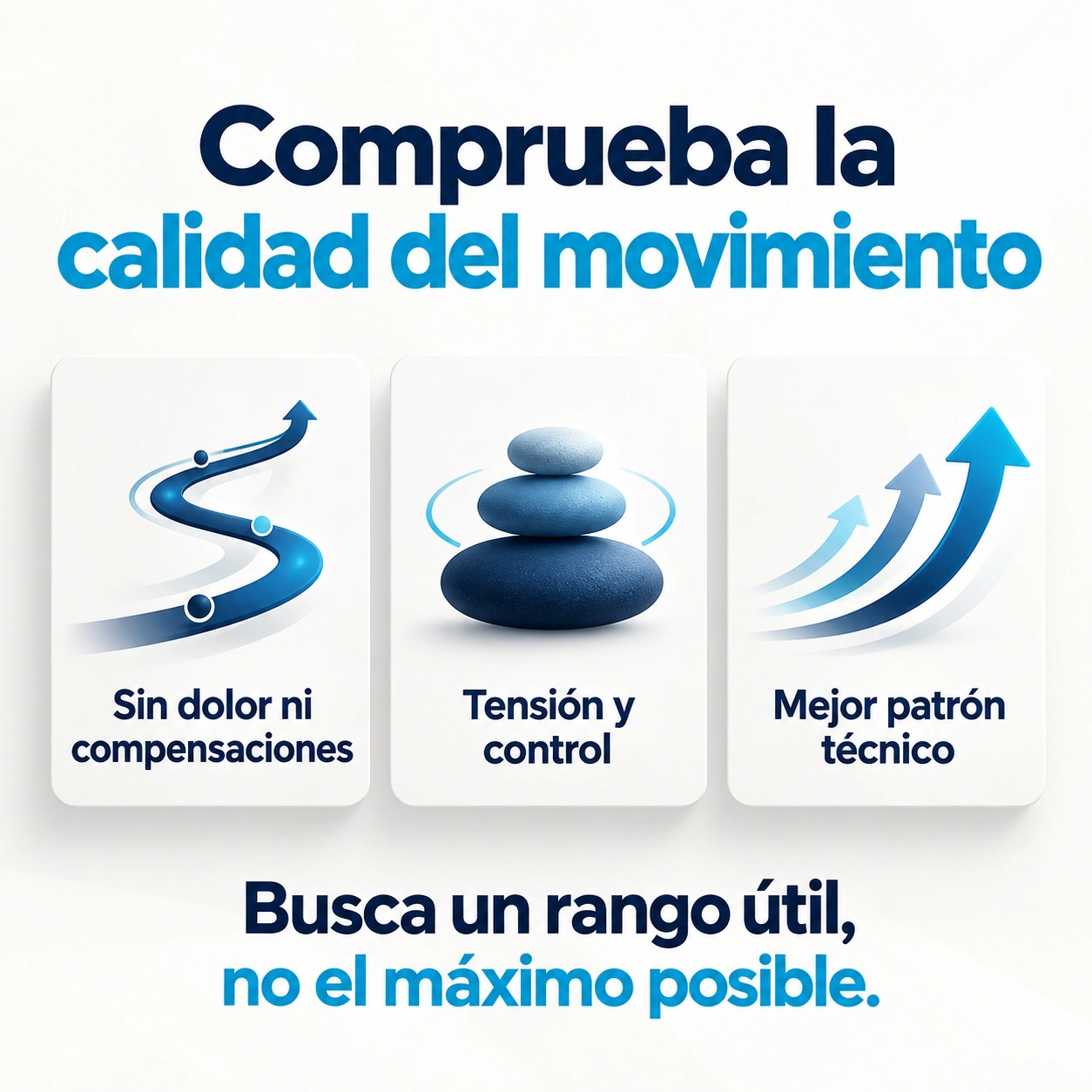 Criterios de calidad para valorar control, estabilidad y utilidad de los ejercicios de movilidad