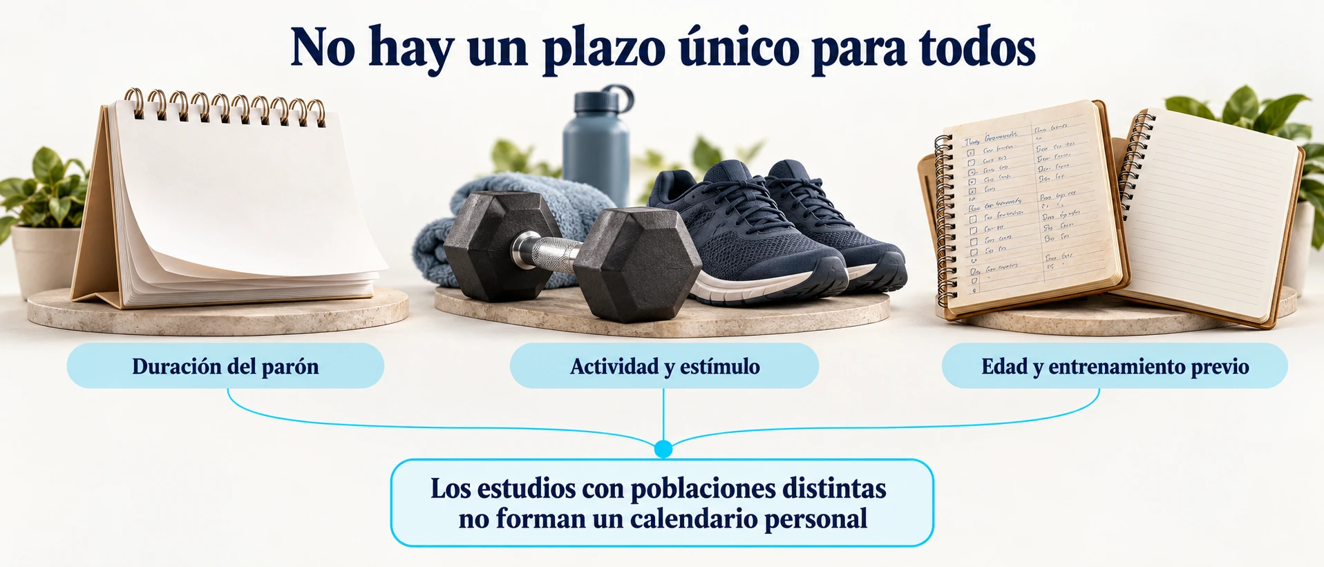La duración del parón, la actividad y los antecedentes modifican el contexto de la pérdida muscular.