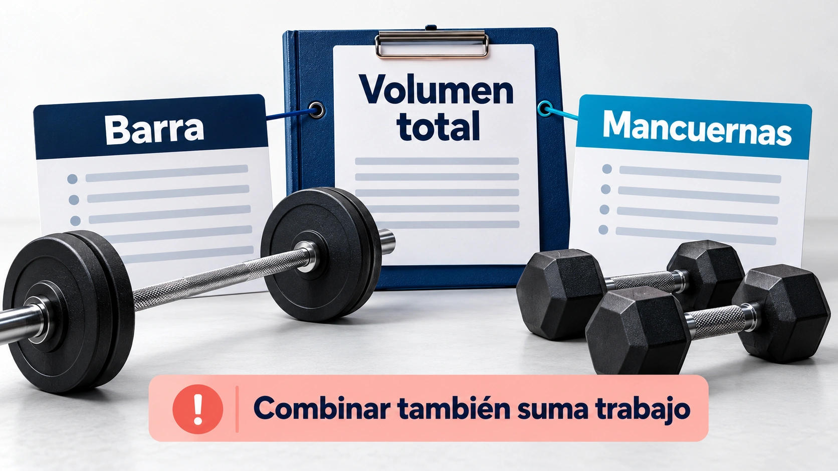 Al combinar variantes el volumen total se planifica para que el trabajo añadido no duplique series por inercia