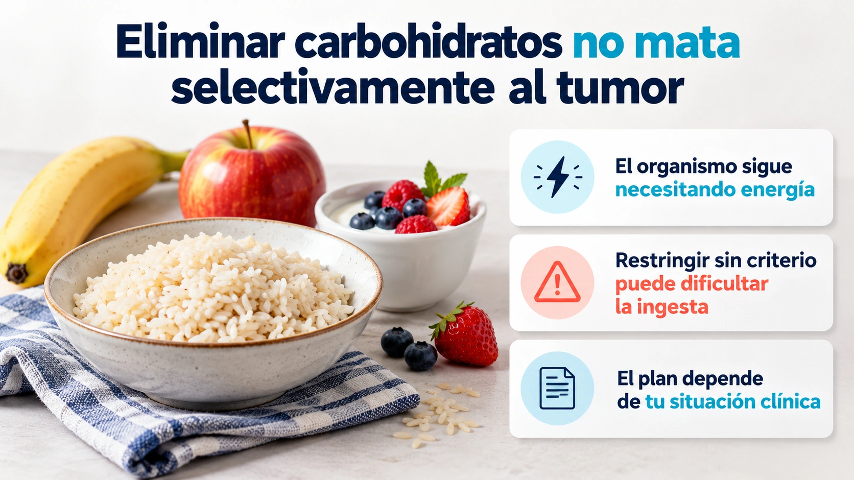 Quitar los carbohidratos no priva selectivamente de glucosa a las células tumorales.