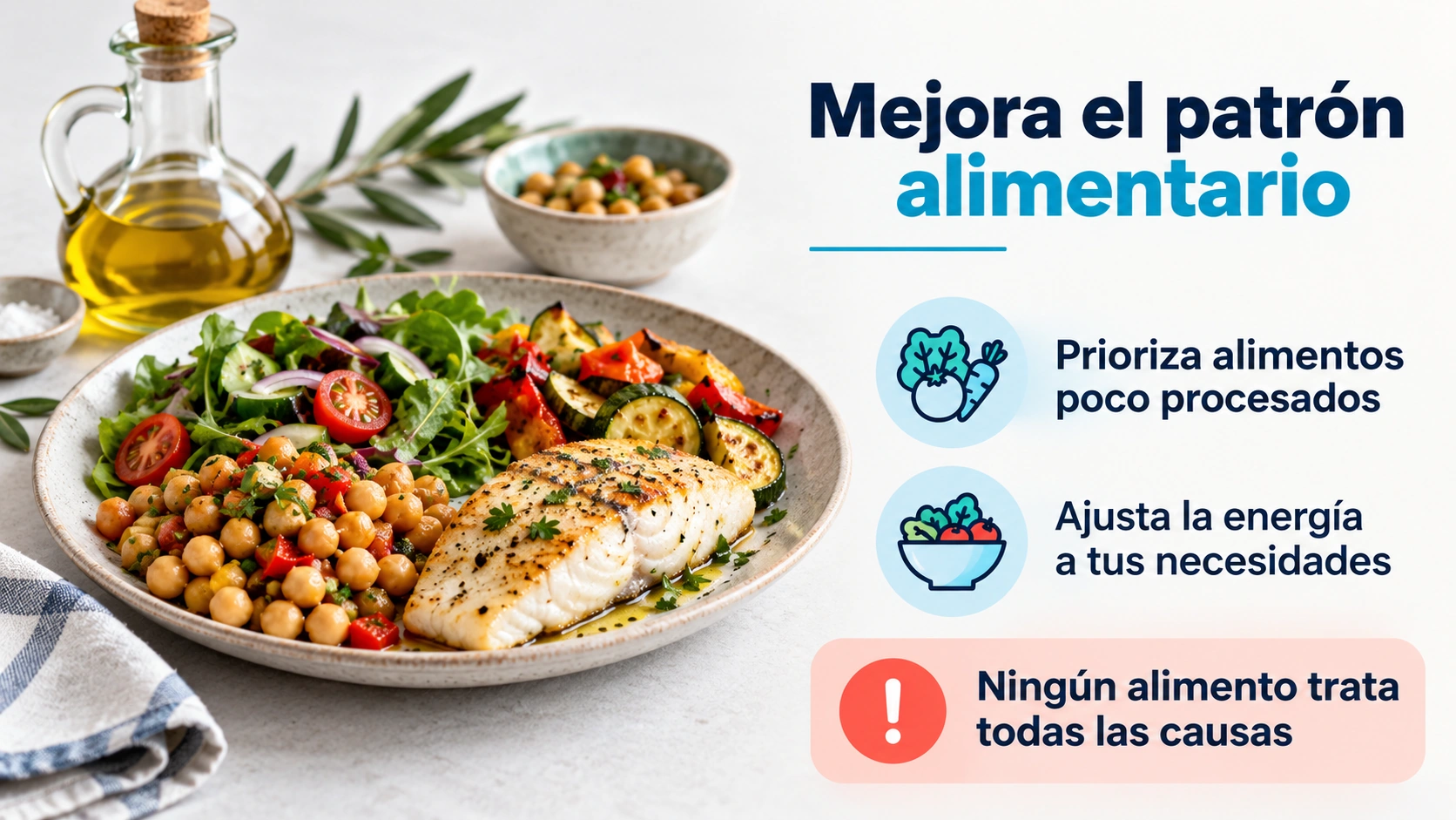 En causas metabólicas ayuda un patrón alimentario sostenible y no un alimento que baje directamente las enzimas
